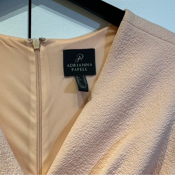 Adrianna Papell Peach V-Neck Sleeveless Dress - Picture 5 of 9